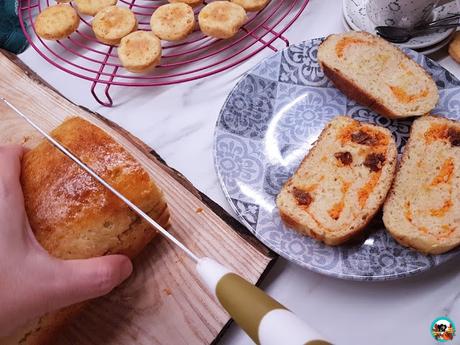 Pan brioche de yogur con zanahoria