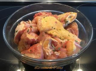 Pollo con patatas y hierbas aromáticas