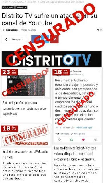 Nueva oleada de censura en las RRSS