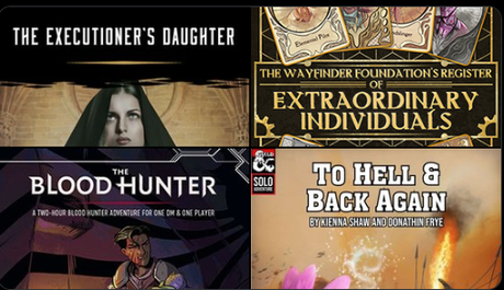 Aventuras de D&D para uno o dos recomendadas por Lysa Penrose