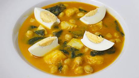 Potaje de garbanzos con bacalao o de vigilia