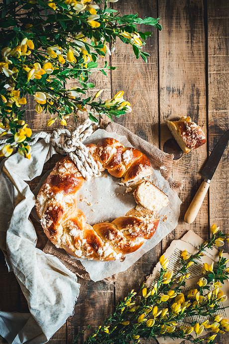 Rosca trenzada de Pascua