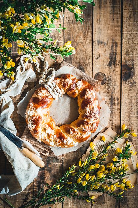 Rosca trenzada de Pascua