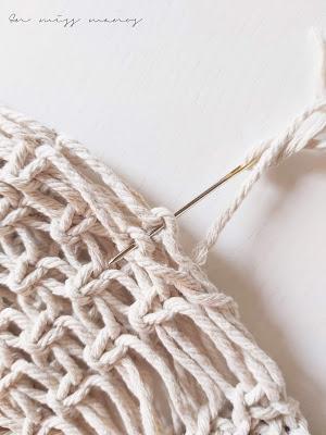 DIY Bolso de macramé