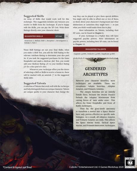 Un avance del aspecto final del core de Wrath & Glory Un avance del aspecto final del core de Wrath & Glory