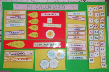 Asamblea infantil: Calendario imprimible para niños