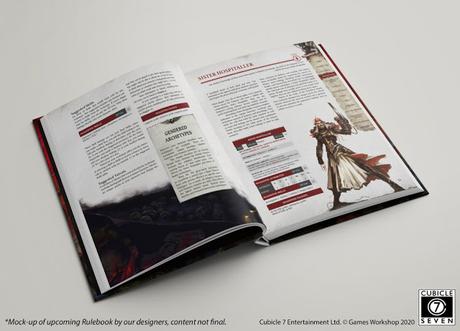 Un avance del aspecto final del core de Wrath & Glory