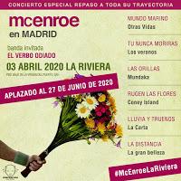Concierto de McEnroe y El verbo odiado en La Riviera Nueva fecha Concierto de McEnroe y El verbo odiado en La Riviera