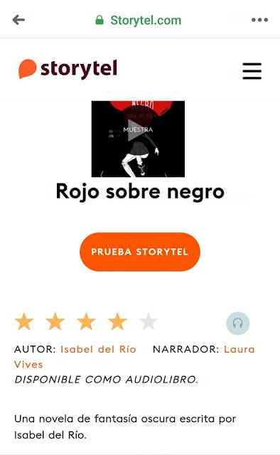 Rojo sobre Negro en Audiolibro