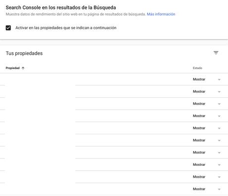 Search Console: más control sobre mensajes y SERPs Preferencia Search Console