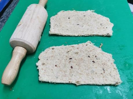 Pastel de salmón ahumado con pan de molde