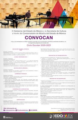 INVITA CONSERVATORIO DE MÚSICA DEL EDOMÉX A ESTUDIAR EN SUS AULAS INVITA CONSERVATORIO DE MÚSICA DEL EDOMÉX A ESTUDIAR EN SUS AULAS