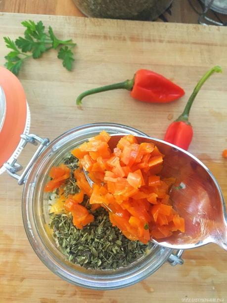 Chimichurri con chile y mango