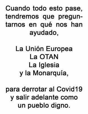 La España encerrada canta y resiste, “erguida frente a todo”.