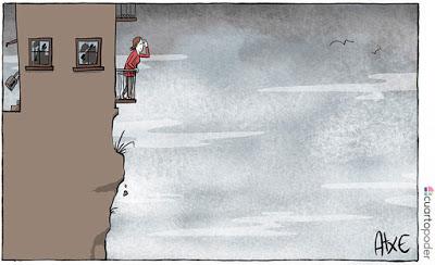 La España encerrada canta y resiste, “erguida frente a todo”.