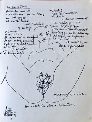 POEMA Y DIBUJO DE LUIS EDUARDO AUTEEn 1968, teniendo yo 1...