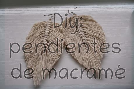 Diy: pendientes de macramé