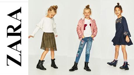 Falda Gris Nina Zara