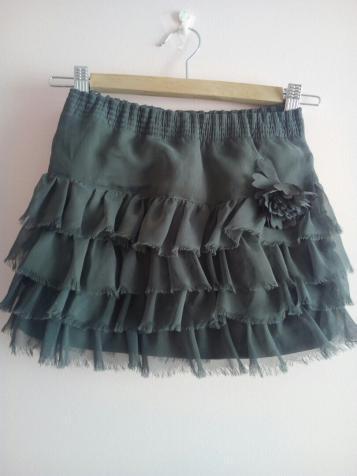 Falda Gris Nina Zara
