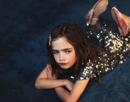 Falda Gris Nina Zara