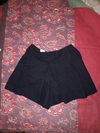 Falda Gris Nina Zara