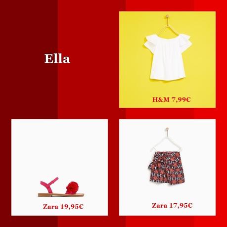 Falda Gris Nina Zara