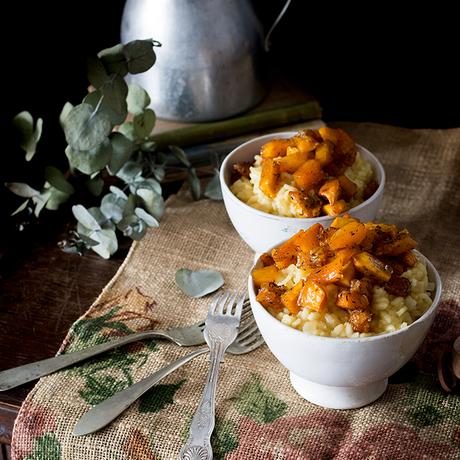 RISOTTO DE CALABAZA CARAMELIZADA