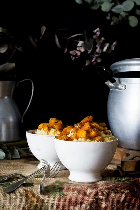 RISOTTO DE CALABAZA CARAMELIZADA