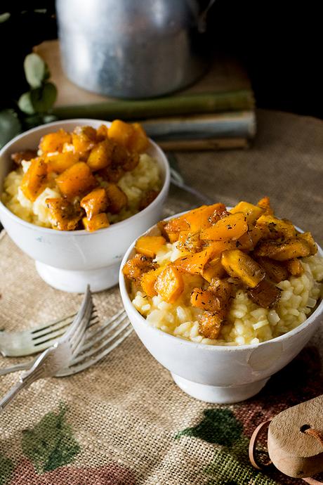 RISOTTO DE CALABAZA CARAMELIZADA