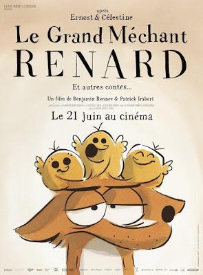 MALVADO ZORRO FEROZ, EL (Le Grand Méchant Renard et autres condes) (Francia, Bélgica; 2017) Animación, Comedia