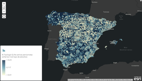 AIS Group y Esri aportan a la lucha contra el Coronavirus el mapa de población de mayores de 65 años