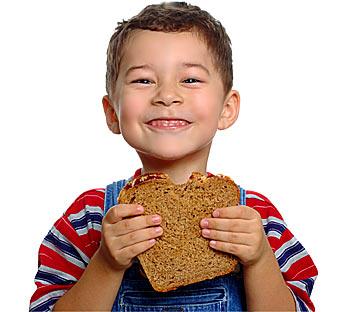 El pan en la dieta de los niños