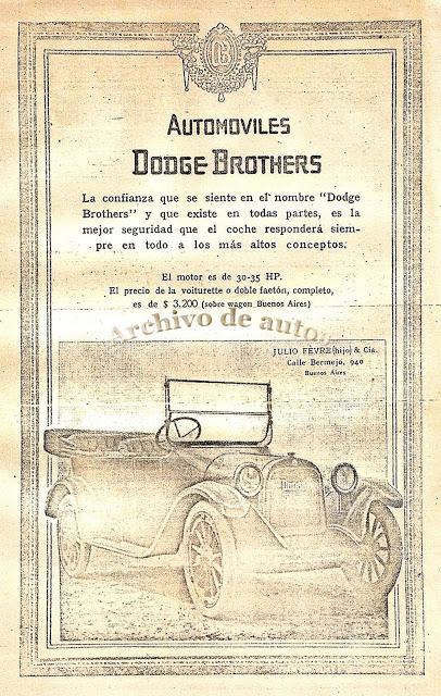 Dodge Brothers del año 1917