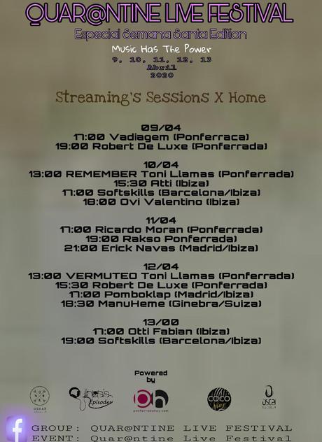 Quar@ntine Live Festival: Djs locales organizan un evento global de música electrónica en streaming durante la Semana Santa