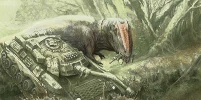 Los escenarios de fantasía dinosauriana de Rodrigo Vega