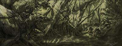 Los escenarios de fantasía dinosauriana de Rodrigo Vega Los escenarios de fantasía dinosauriana de Rodrigo Vega