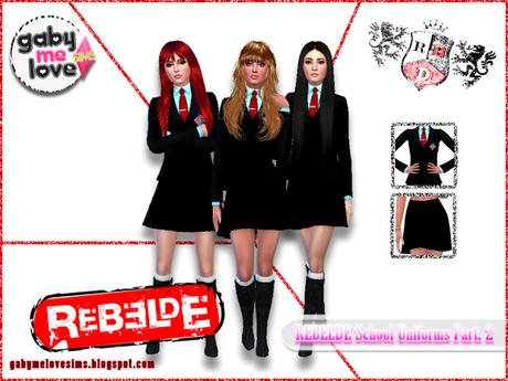 REBELDE School Uniforms Part. 2 (Sims 4)