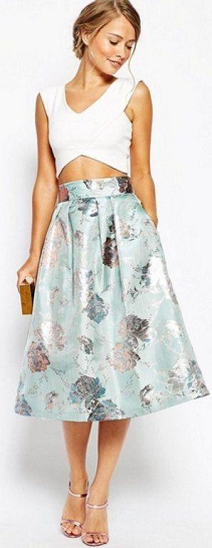 Top Para Falda Midi Boda