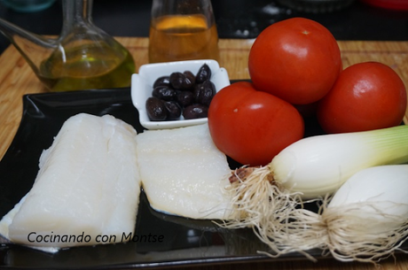 Ensalada de bacalao y tomate