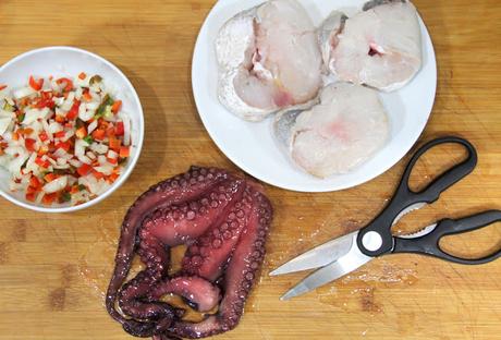 Receta fácil de salpicón de merluza y pulpo, el entrante o aperitivo perfecto