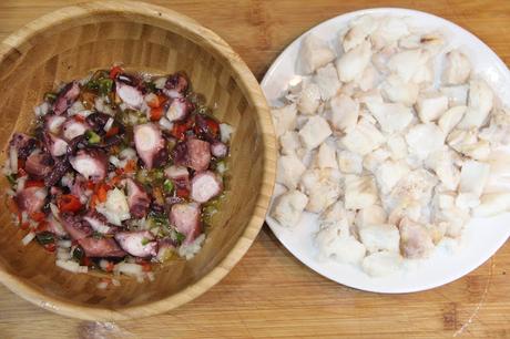 receta fácil de salpicon de pulpo y marisco pakus lazyblog