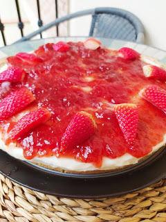 Tarta de queso sin lácteos, sin huevo y sin horno