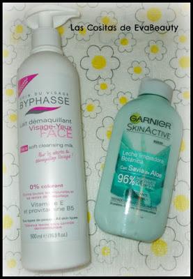 mis favoritos de belleza y cosmética low cost Leche desmaquillante y limpiadora de Byphasse y Garnier