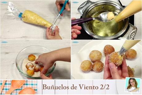 BUÑUELOS de Viento CASEROS Rellenos de CREMA PASTELERA 🤩 Tiernos, Esponjosos y Muy Ricos ¡DELICIOSOS!