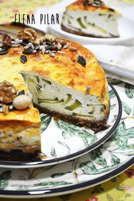 Cheesecake salada de ricotta y calabacín