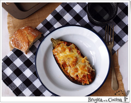 Berenjena rellena de bonito en escabeche Berenjena rellena de bonito en escabeche