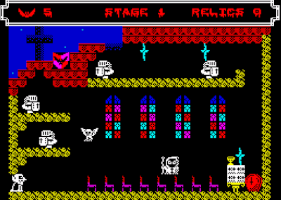 Descarga Vampire Vengeance, un nuevo arcade plataformero para ZX Spectrum