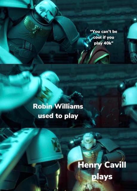 Cavill pinta Custodes y la gente pierde la cabeza! Cavill pinta Custodes y la gente pierde la cabeza!