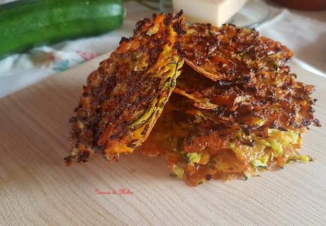 Chips de zanahoria, calabacín y parmesano #lunessincarne