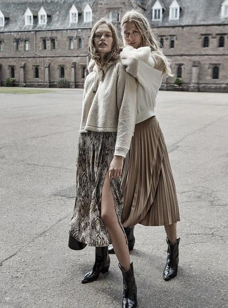 Falda Larga Cuadros Stradivarius